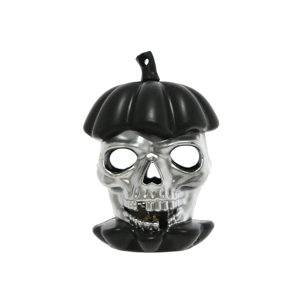 12Pcs Glowing Halloween Pumpkin Light Scary Portable Skull Light Plastic Creative Pumpkin Ornament Night Light