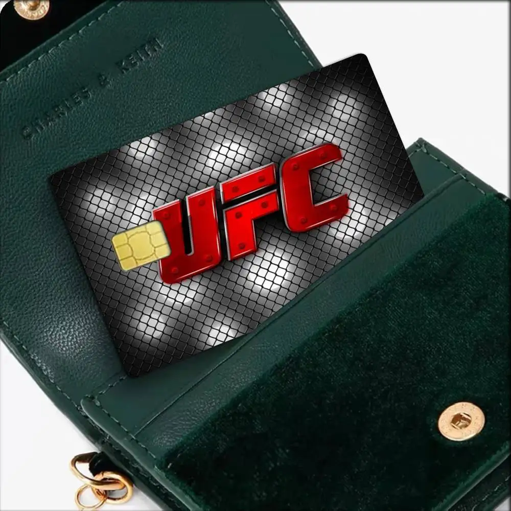 UFC Logo F-Fighting  Waterproof Film Skin Cover Credit Card Stickers Debit Front Bank Bus Pass - view 4