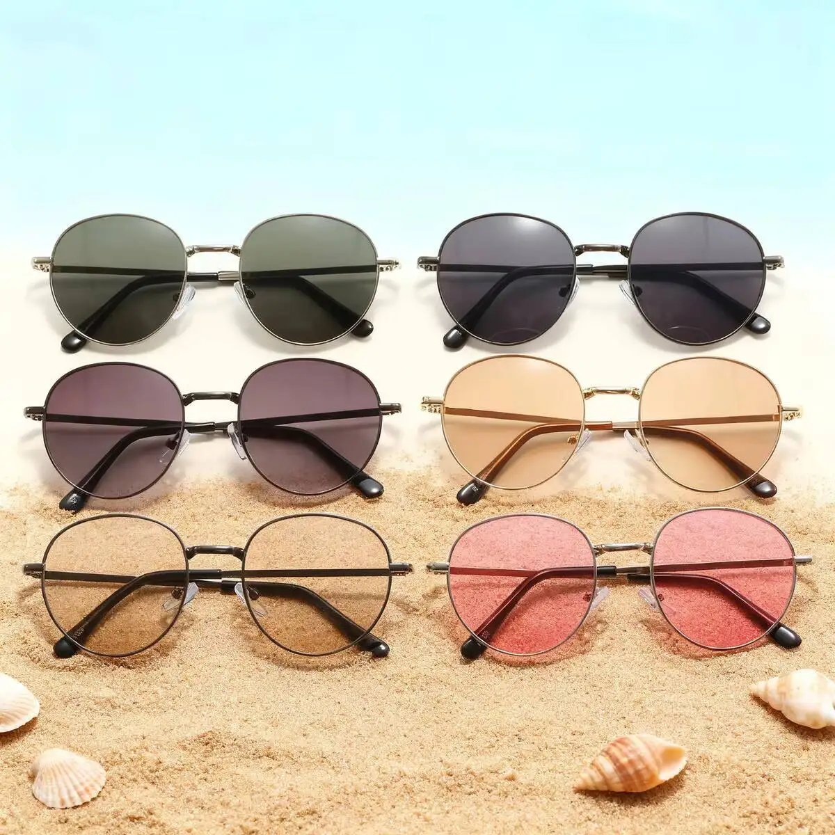 2026 Modische Kinder-Sonnenbrille mit Metallrahmen, Baby-Sonnenschutz-Brille, Neue UV-Schutz-Brille für Reisen