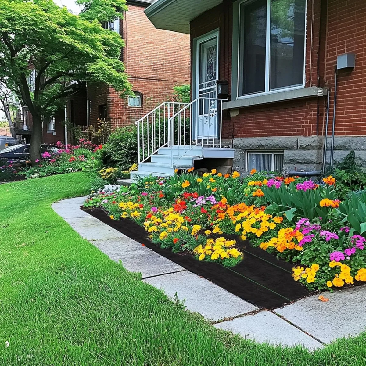 2025年UVカット耐久性ニードルパンチ織り雑草防止バリアマットグラウンドカバーランドスケープファブリック