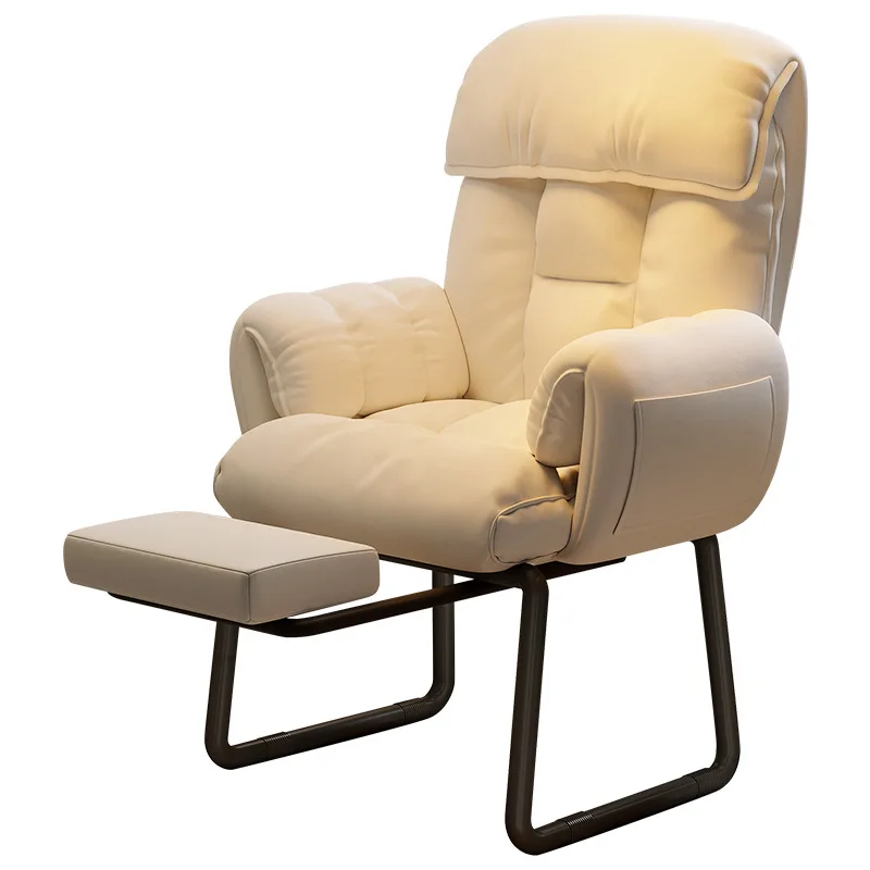 Home computer chair comfortable sedentary lazy sofa girls bedroom reclining makeup  dormitory desk back