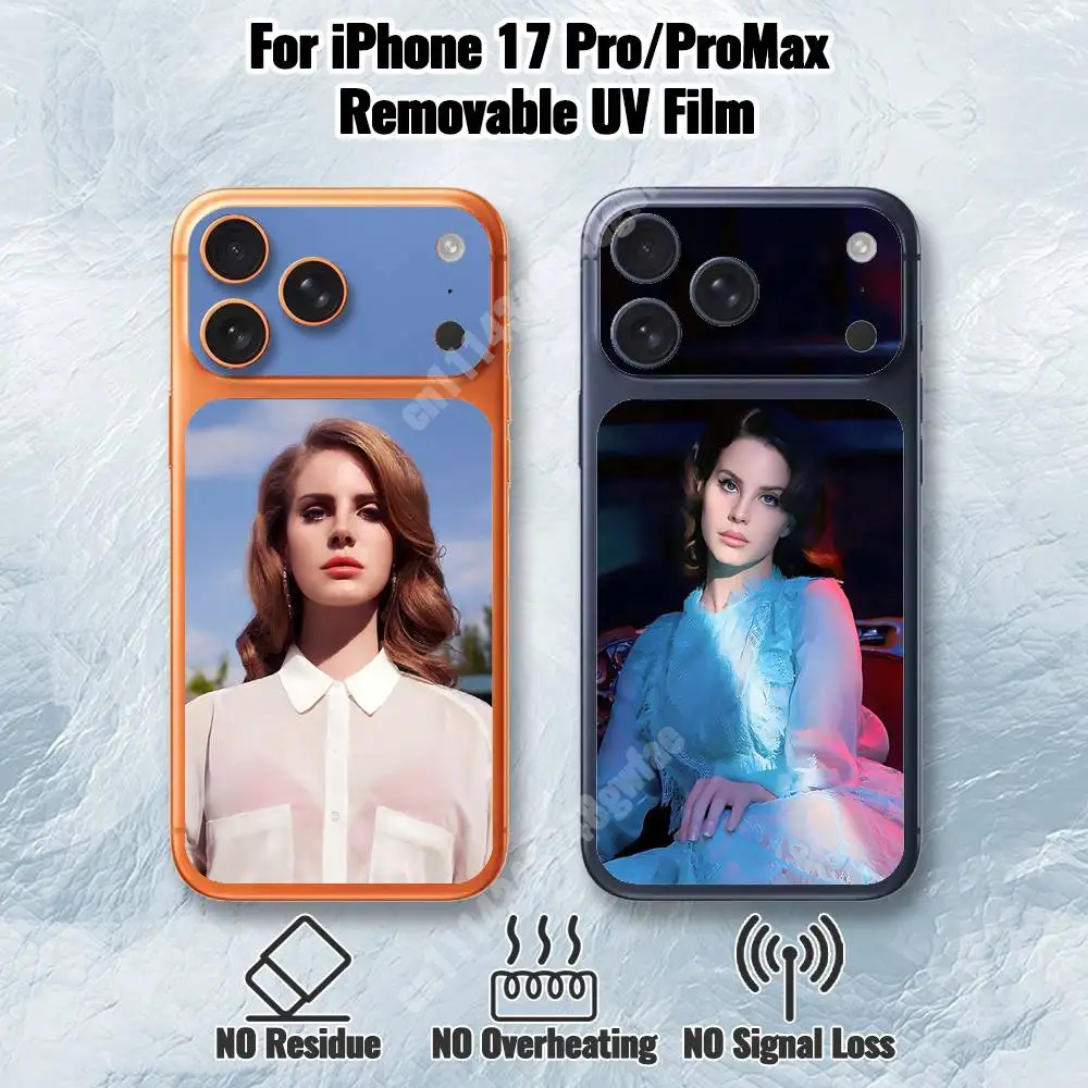 L-Lana D-Del R-Rey LDR California Removable UV Film for iPhone 17 Pro 17 ProMax HD Back Sticker