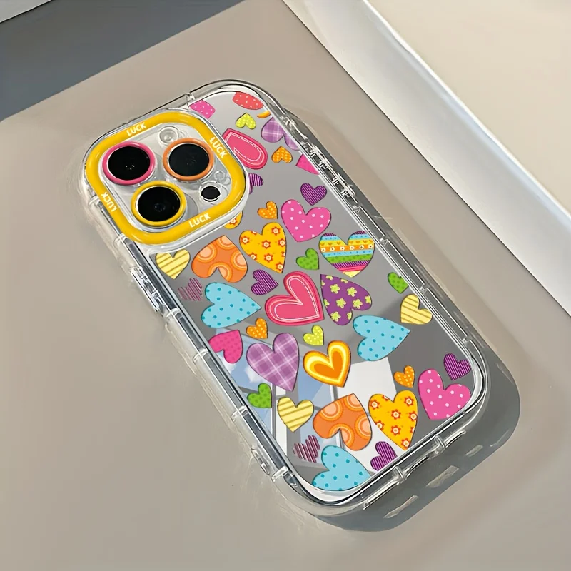 Vibrant Heart Makeup Mirror Design Phone Case For iPhone 17 Pro Max 17 Air 15 16 14 13 12 11 Plus 7 8 XR XS X  Fashion Cover view 2