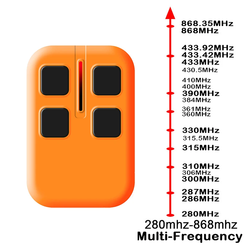 DASPI ZERO 2 4 Abridor de puerta de garaje Mando a distancia 433,92 MHz DASPI Mando a distancia