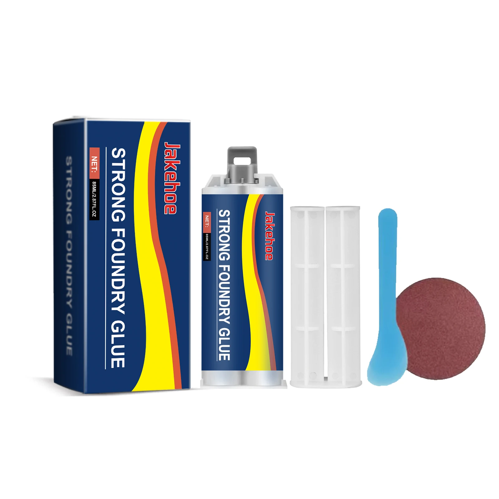 JakeHoe – colle de fonderie Super forte, pâte de réparation du métal, adhésif de moulage, résistance à la chaleur, soudure à froid, Agent de réparation industrielle