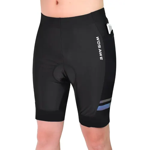 Imagen 2 del producto WOSAWE-pantalones cortos de ciclismo para hombre, con relleno de Gel 3D, con cremallera trasera reflectante