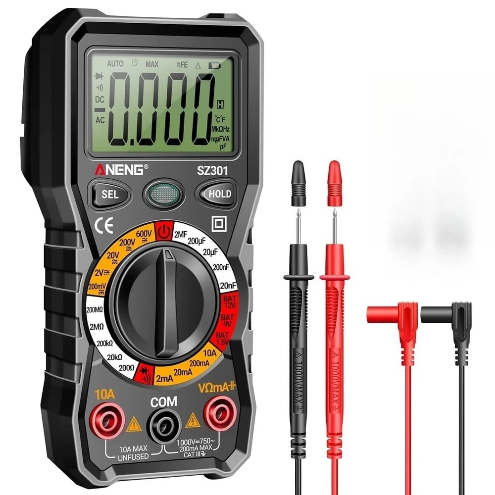 DC AC Continuous Automotive Battery Testing Fast ANENG Digital Versatile Strap Box