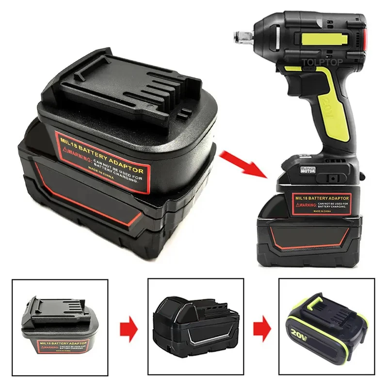 Battery Adapter Converter for Makita/Dewalt/Milwaukee 18V 20V Lithium Battery Convert to for Worx 5PIN 20V Battery Power Tools