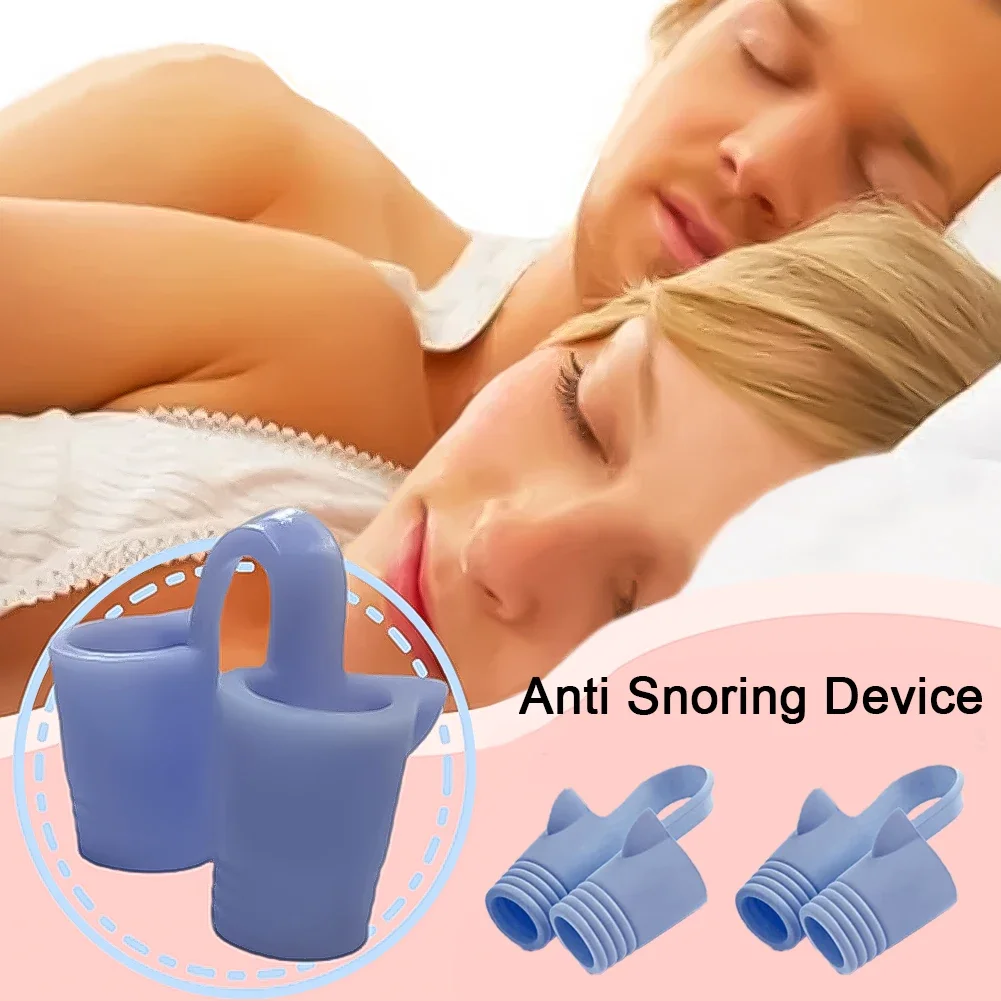 Mini Silicone Nasal Plug Anti Snoring Device Anti Snoring Nasal Plug Set Nose Ventilation Nasal Clip Sleep Anti Snoring