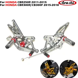 Motorcycle footrest footpeg pedal foot peg Rearset Rear Set foot rest For HONDA CBR250R 2011-2015 & CBR300R CB300F 2015-2018