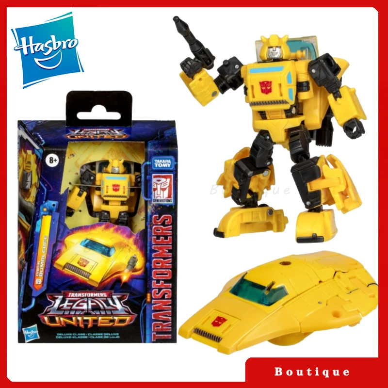 

In stock Hasbro Transformers toys Legacy United Deluxe Class Origin Bumblebee Action Figures Autobots Hobbies Collectible