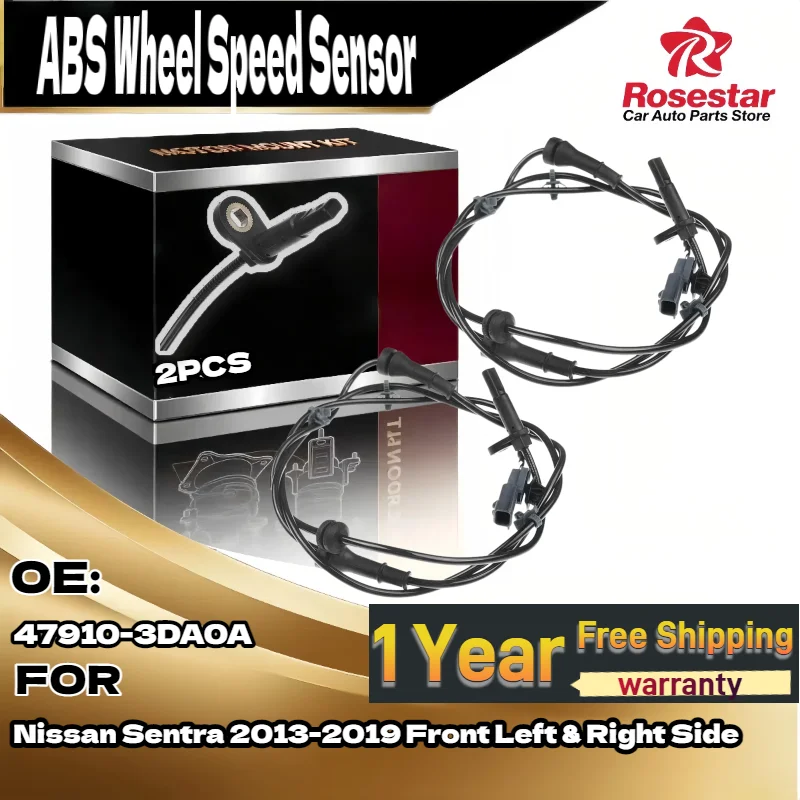 

2 шт. датчик скорости колеса ABS 47910-3DA0A 479103DA0A 5S14119 2ABS0930 для Nissan Sentra 2013-2019, передняя левая и правая сторона, новая