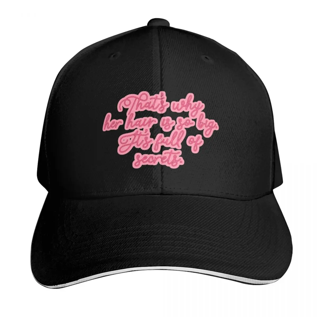 Boné de beisebol com citação de Mean Girls de Gretchen Weiners, com a inscrição “It’s Full of Secrets”, para praia, golfe, proteção solar, tênis, masculino e feminino.