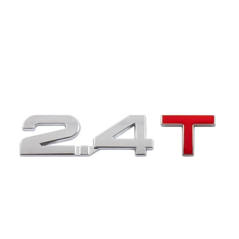 1Pcs New Car 3D Metal Alloy 1.6T 1.8T 2.0T 2.8T Logo Sticker Emblem Badge Decals For Golf Toyota BMW Mazda Ford Audi Honda KIA