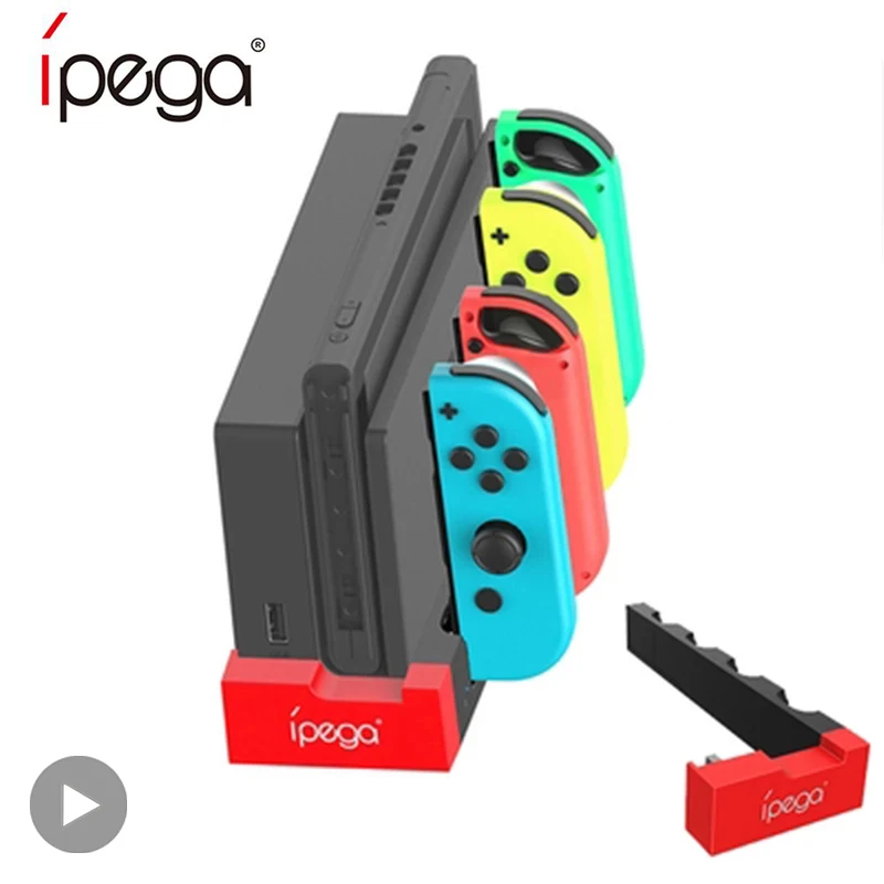 

Dock Charger For Nintendo Switch & Oled Joy Con Joycon Accessories Charging Docking Station Stand Base Game Nitendo Swich Charge