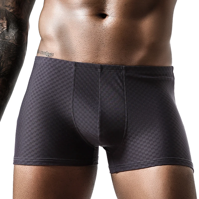 Unterwäsche Herren Eisseide Boxershorts Herren Boxershorts Jungen kurze Shorts atmungsaktiv keine Spur Sommer ultradünn