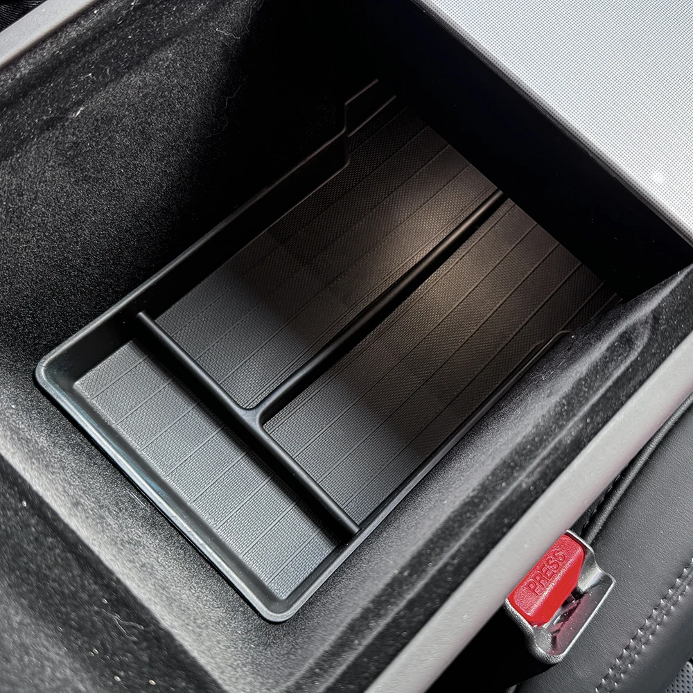 TESY Für Tesla Model Y Premium Performance Juniper Launch Center Konsolen-Aufbewahrungsbox Oberes & Unteres Silikon-Pad – Detail 5