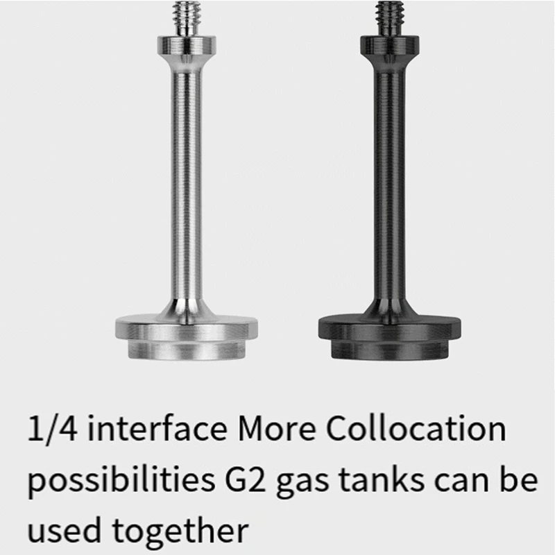 Lantern Gas Tank Bracket Camping Gas Tank 1/4 Adapter Portable Lanterns Extension Rod For Camping G2 Gas Tank Silver