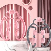 Five Wheel Massager Ring Leg Clip Anti Cellulite Muscle Relaxation Annular Leg Clamp Fitness U-shaped Yoga Massage Roller