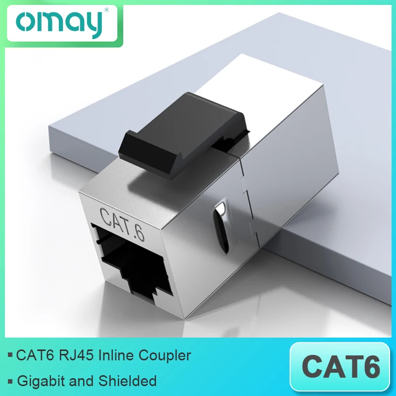 CAT6 Keystone Jack Coupler Shielded RJ45 Connector STP In-line Keystone Module Adapter Couplers