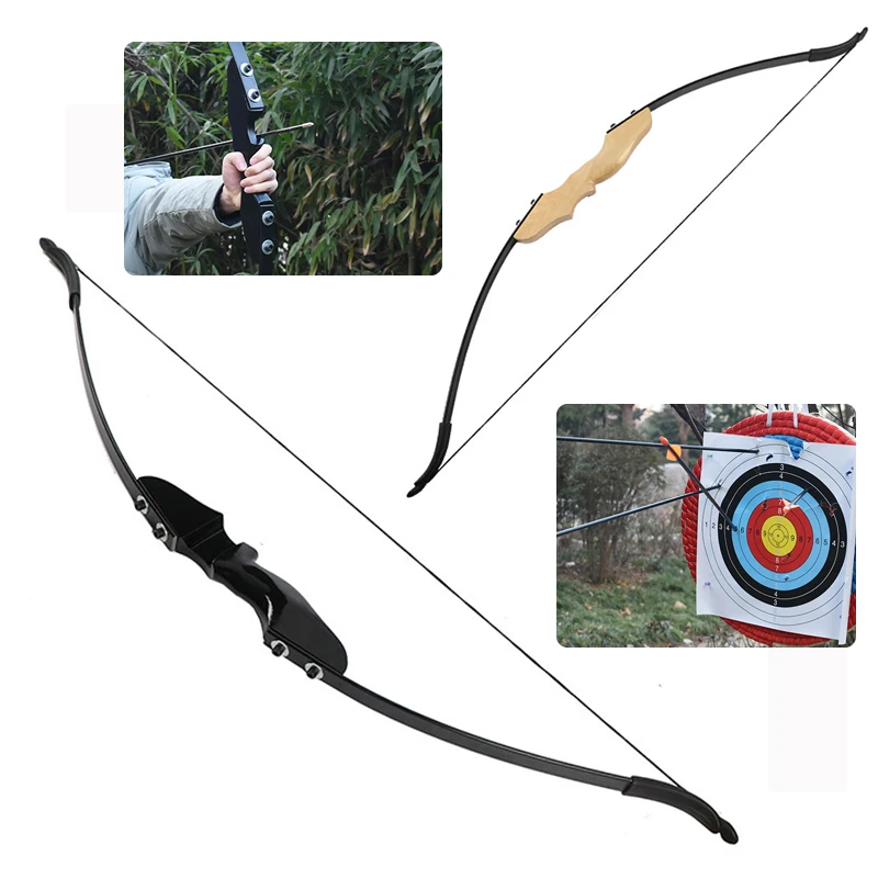 M120 Wooden Handle Recurve Bow High Strength Fiberglass Bow Outdoor Hunting Shooting Adult Special High Power Bow