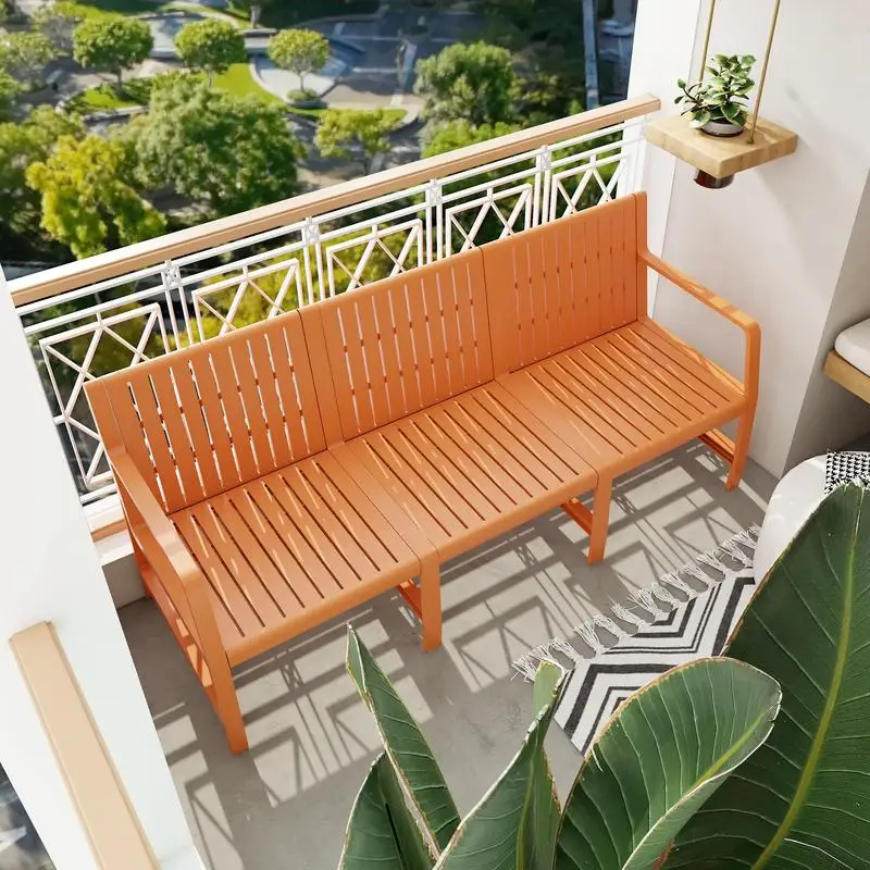 

Indoor Outdoor Furniture 3-Seater Sofa Waterproof PP Material Easy Assembly Patio Conversation Set