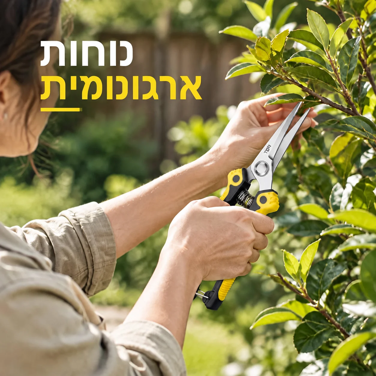 TUPI Professional Bypass Pruning Shears Garden Scissors for Tree Trimming Durable Hand Clippers With Ergonomic Non-Slip Handle