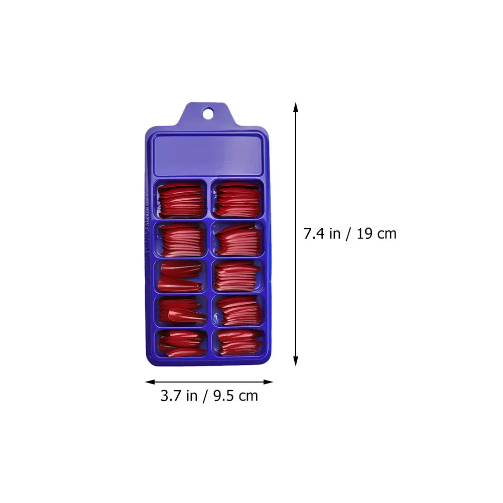 200 szt. Kolorowe sztuczne paznokcie bardzo długie pełne pokrycie baleriny do nakładania dla kobiet narzędzia do manicure bardzo długie tipsy