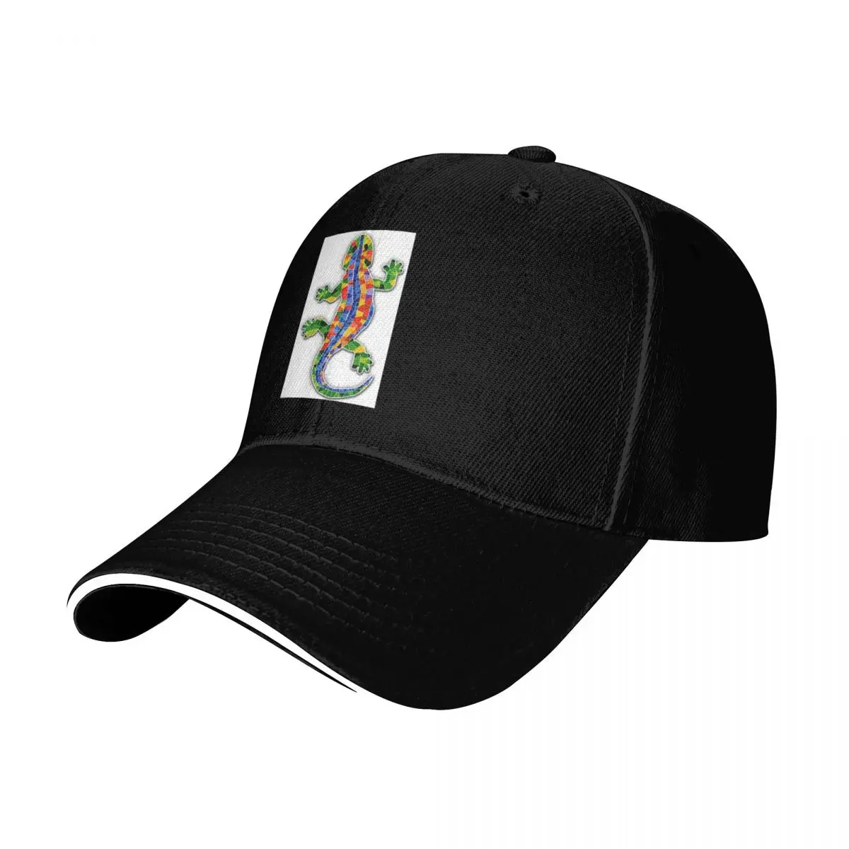 Salamander Baseball Cap Six Panel Structured Crown Sun Protection UPF 50+ Breathable Mesh Back