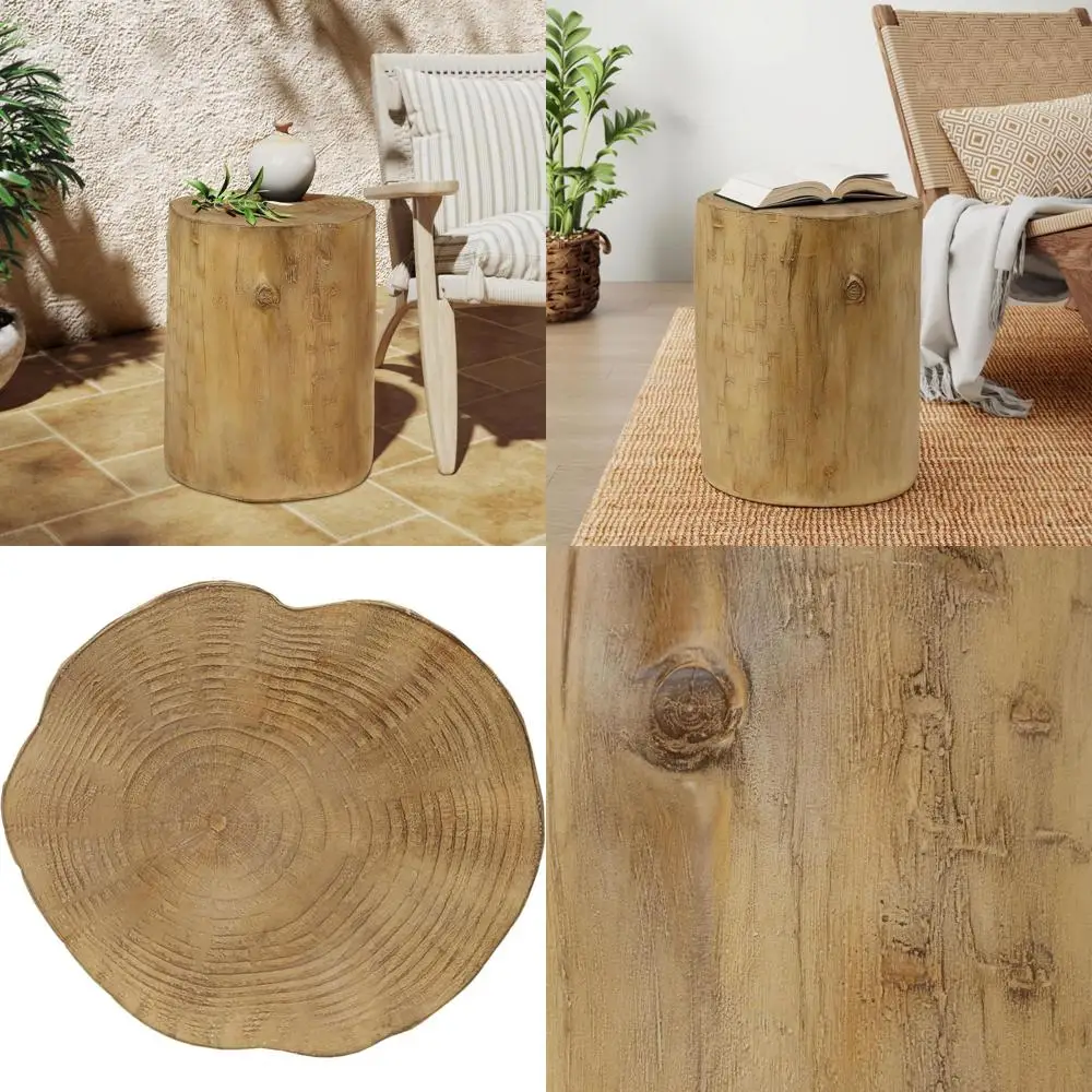 

Светло-коричневый деревянный приставной столик для улицы, идеально подходит для сада, балкона, гостиной