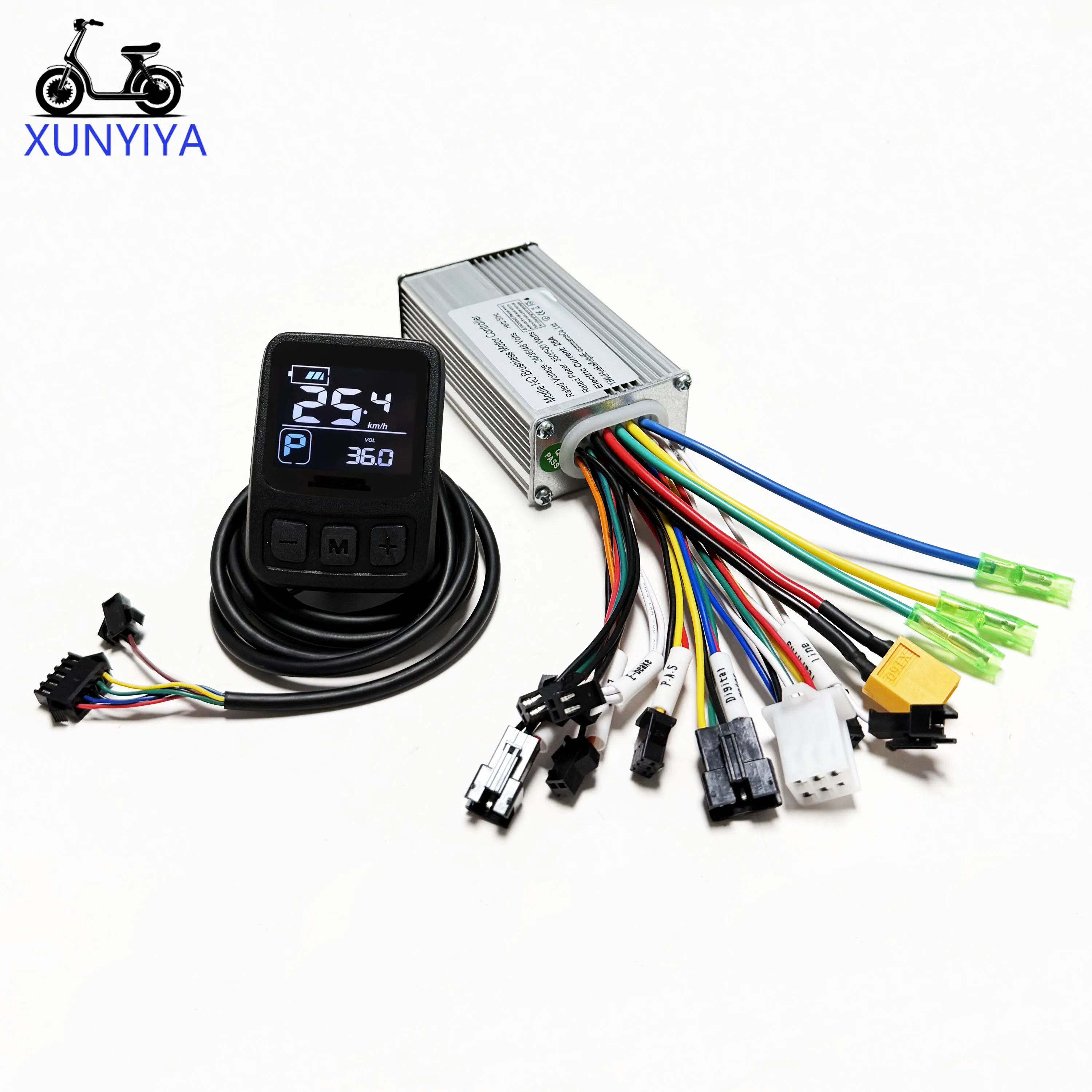 24V/36V/48V Brushless Motor Controller with Communicate Protocol UART NO.2 HK918 Color LCD Display Set for E-Scooter/bike Repair