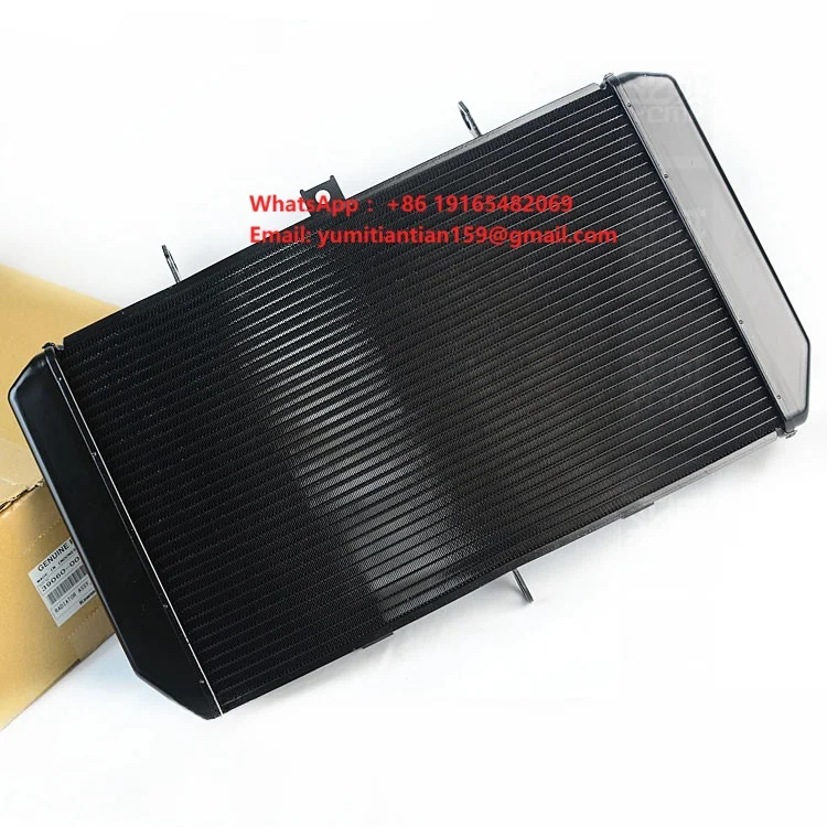 Black Front Motorcycle Radiator Radiator Cooling for Kawasaki Z1000 2010-2022