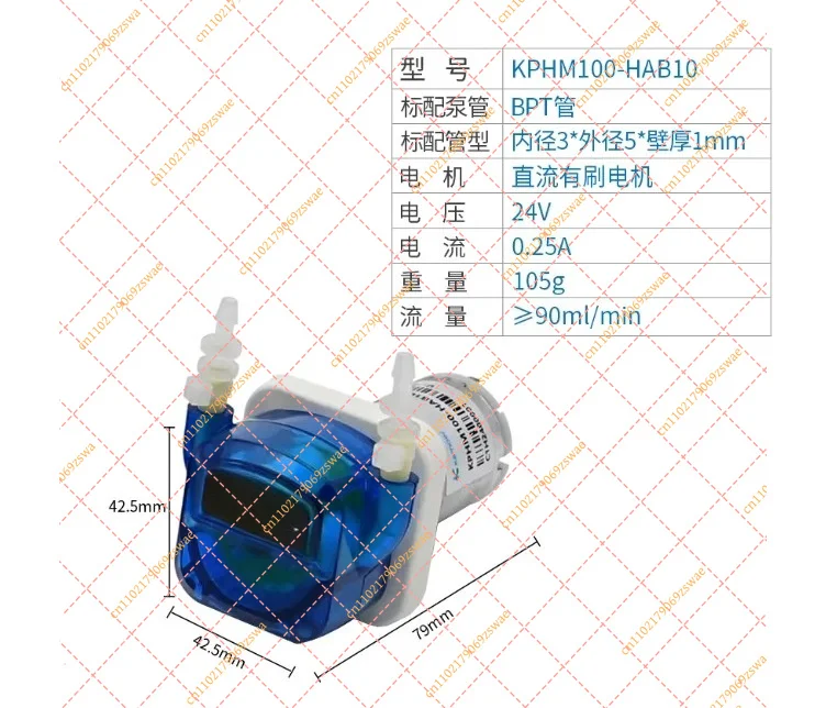 for Kamoer KPHM100 Peristaltic Pump Precision Fluid Transfer Dosing Pump