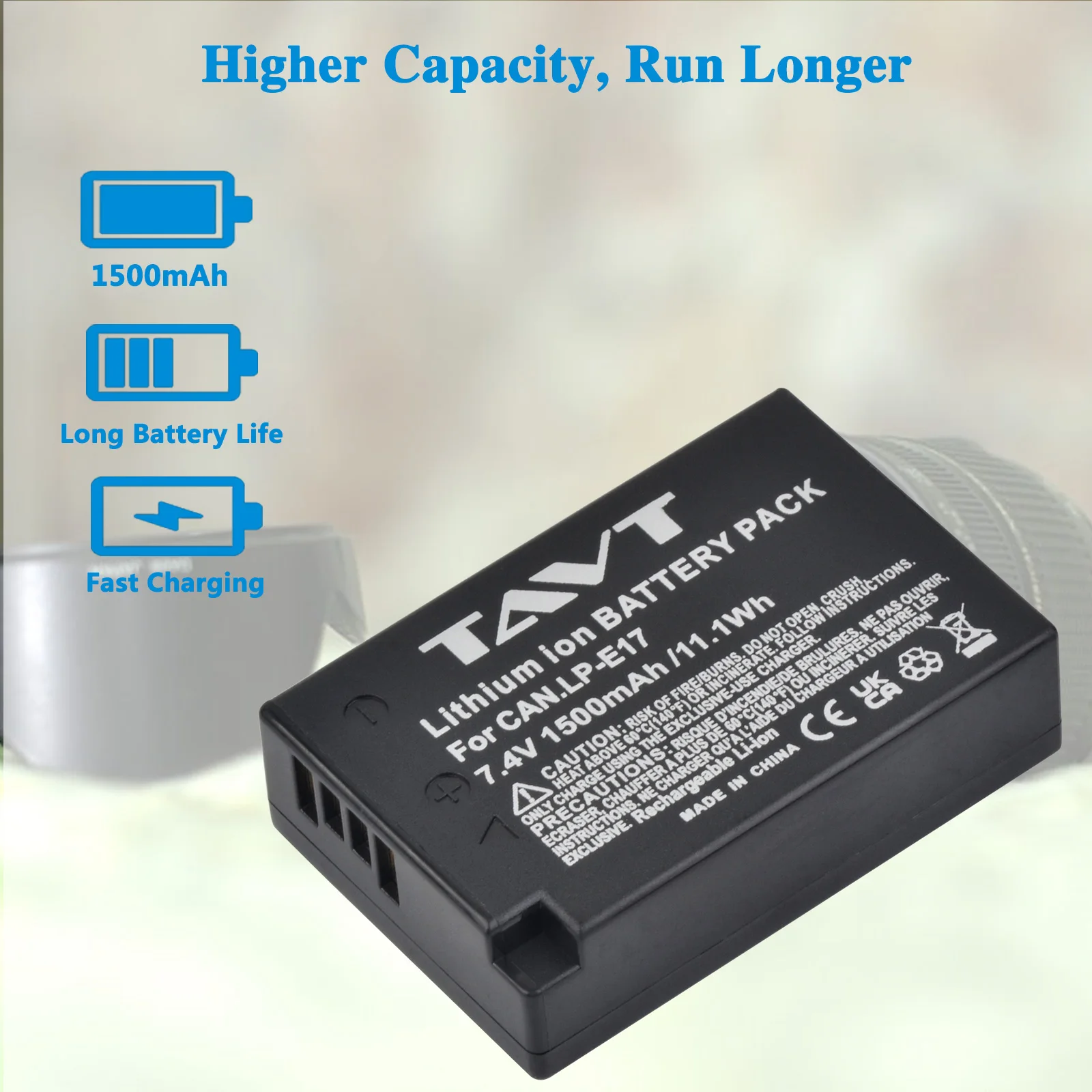 LP-E17 LPE17 LP E17 Camera Battery+PD 20W Charger with Type C Port for Canon EOS RP R8 R50 200D 250D M3 M5 M6 750D 760D R10 T8i