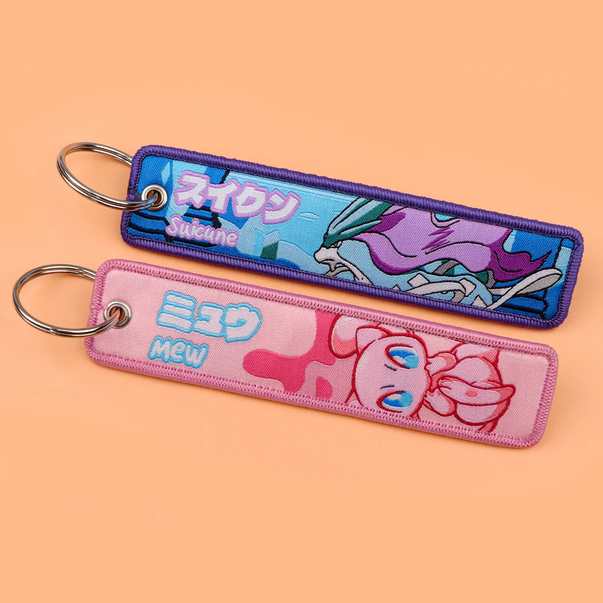 الكرتون الوحش التطريز مفتاح Fobs أنيمي العلامات الرئيسية سلاسل المفاتيح للدراجات النارية سيارات كيرينغ تأثيري اكسسوارات الهدايا #5