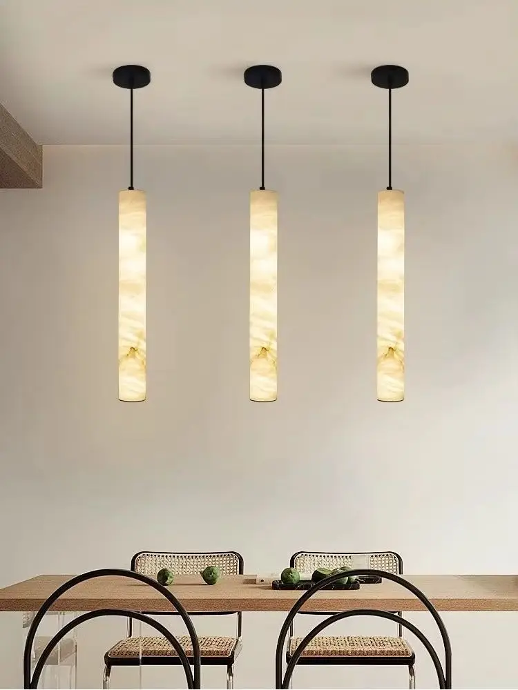 Restauracja w stylu skandynawskim, imitacja kamienia chmurowego, mały żyrandol do sypialni, designerska, nowoczesna, kreatywna lampa do baru, wejścia, łyżka. — 2