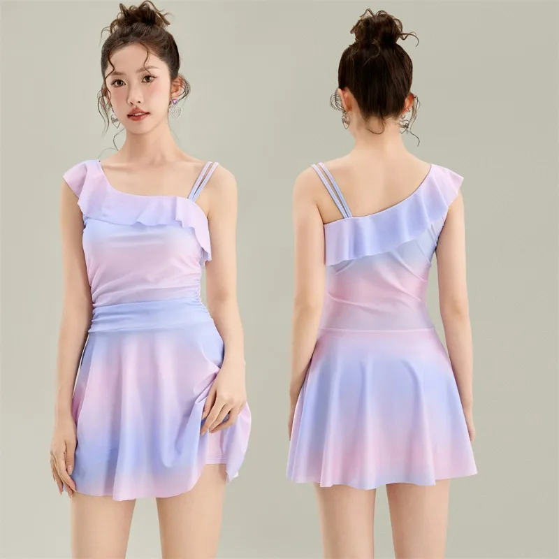 

Женский купальный костюм, купальник, бикини, корейская версия, летняя сексуальная модная пляжная одежда с принтом, новинка