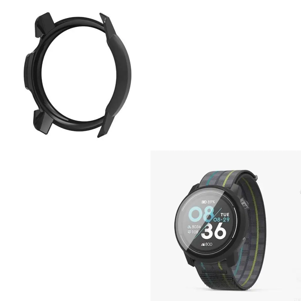 Smartwatch Frame Housing Tempered Glass Film Hard PC Cover Suitable for Coros Pace 3 Screen Protector Shells Shockproof 77JC