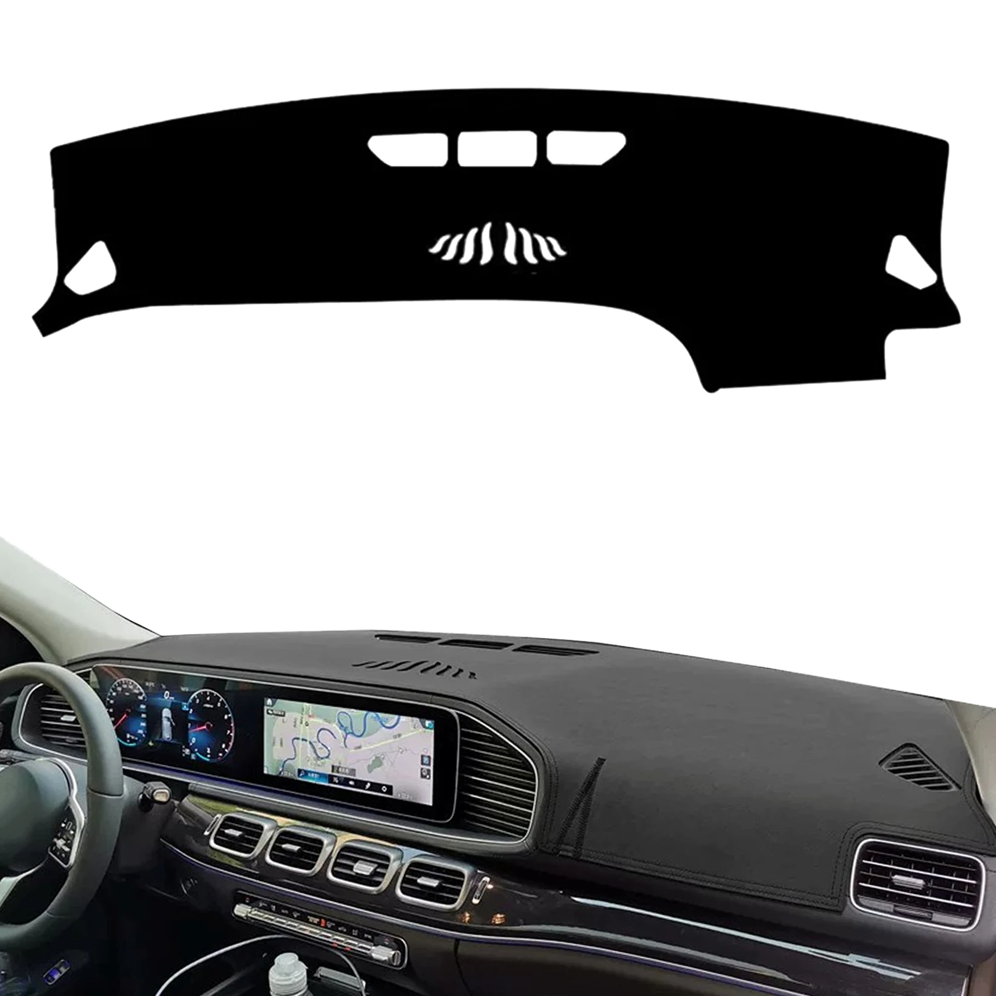 for Mercedes-Benz GLE W167 C167 350 450 2019-2025 Anti-Glare Dashmat Dashboard Cover Dash Mat Sun Block Anti-UV Non-Slip Car