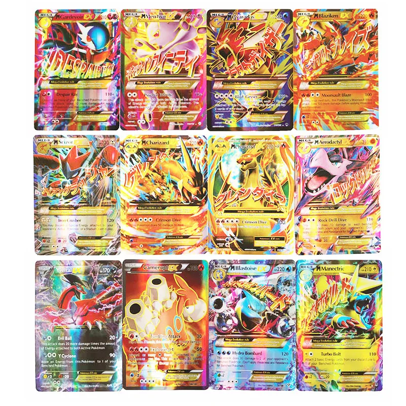 54-64pcs Pokemon Shining English Cards V Vmax GX Tag Team Energy Table Game Battle Carte Trading Children Toys Collection Gifts