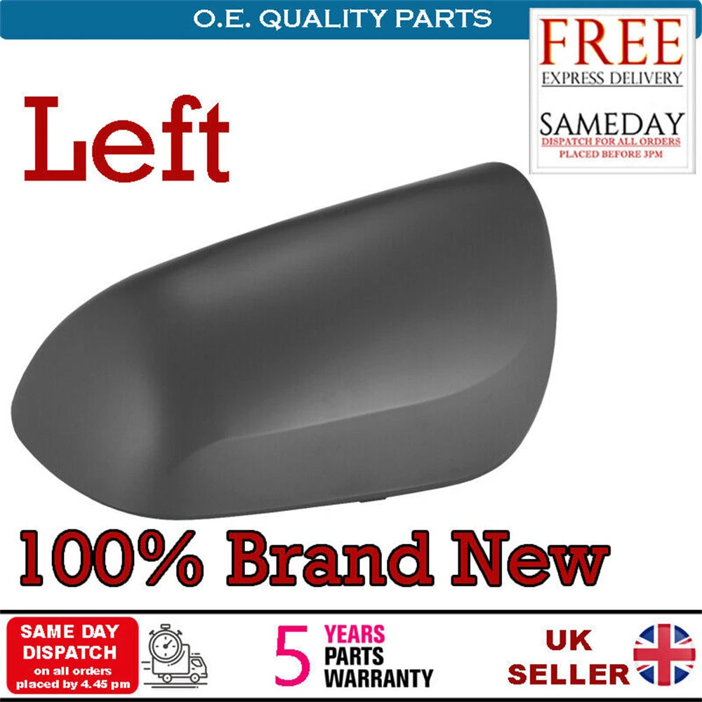 DOOR WING MIRROR COVER CAP CASING LEFT PASSENGER N/S For TOYOTA YARIS 2006-11