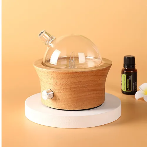 20ML 나무 유리 아로마 테라피 순수 에센셜 오일 디퓨저 Waterless 아로마 디퓨저 공기 Nebulizer 가정용 가습기 