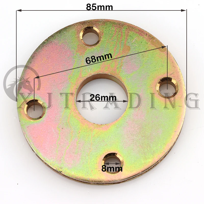 26mm Rear axle Brake Disc Sprocket Hub For DIY Drift Kart ATV Go kart Buggy Electric Tricycle Quad Bike Modified Accessories