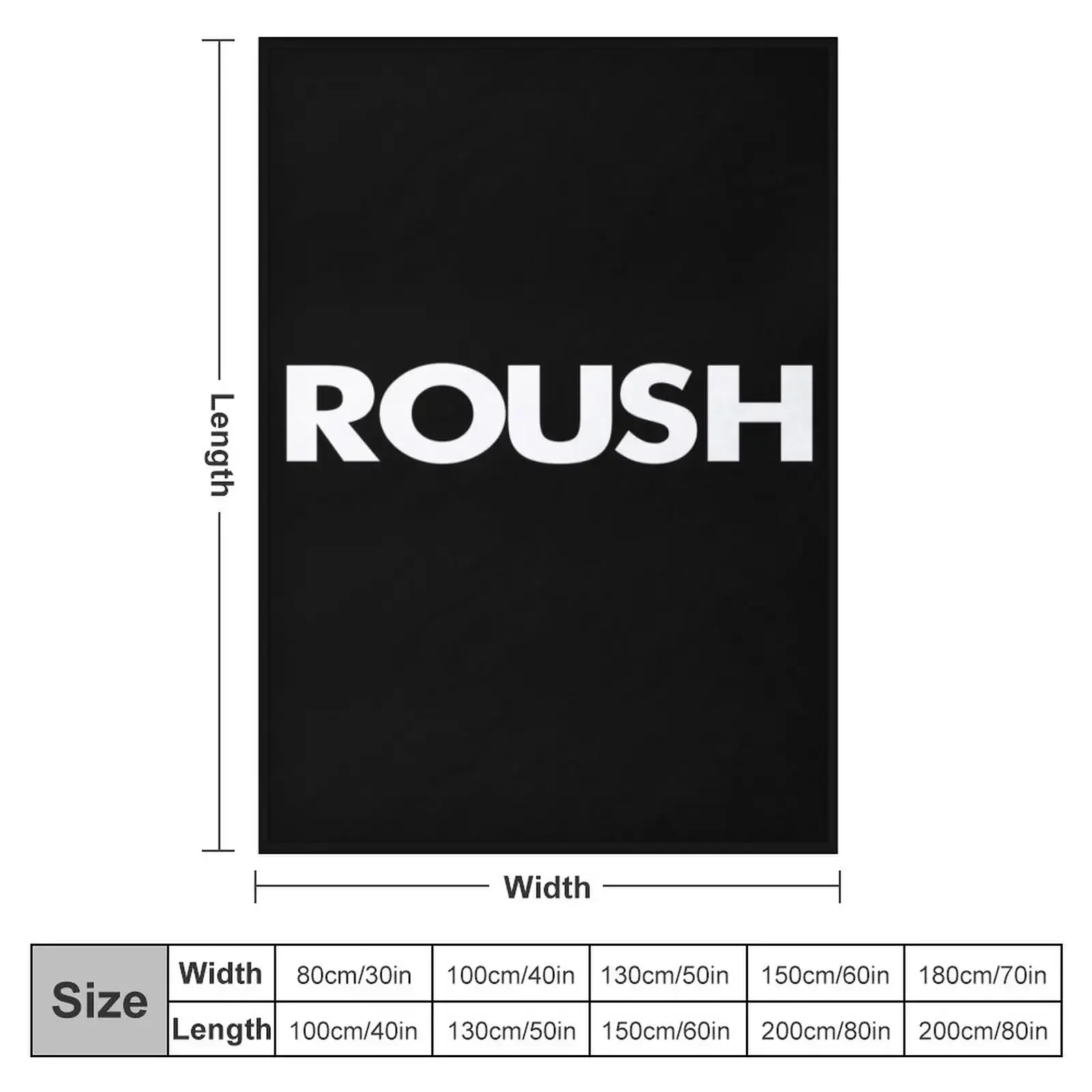 White Roush Logo Throw Blanket manga Luxury St Winter beds Plaid Blankets