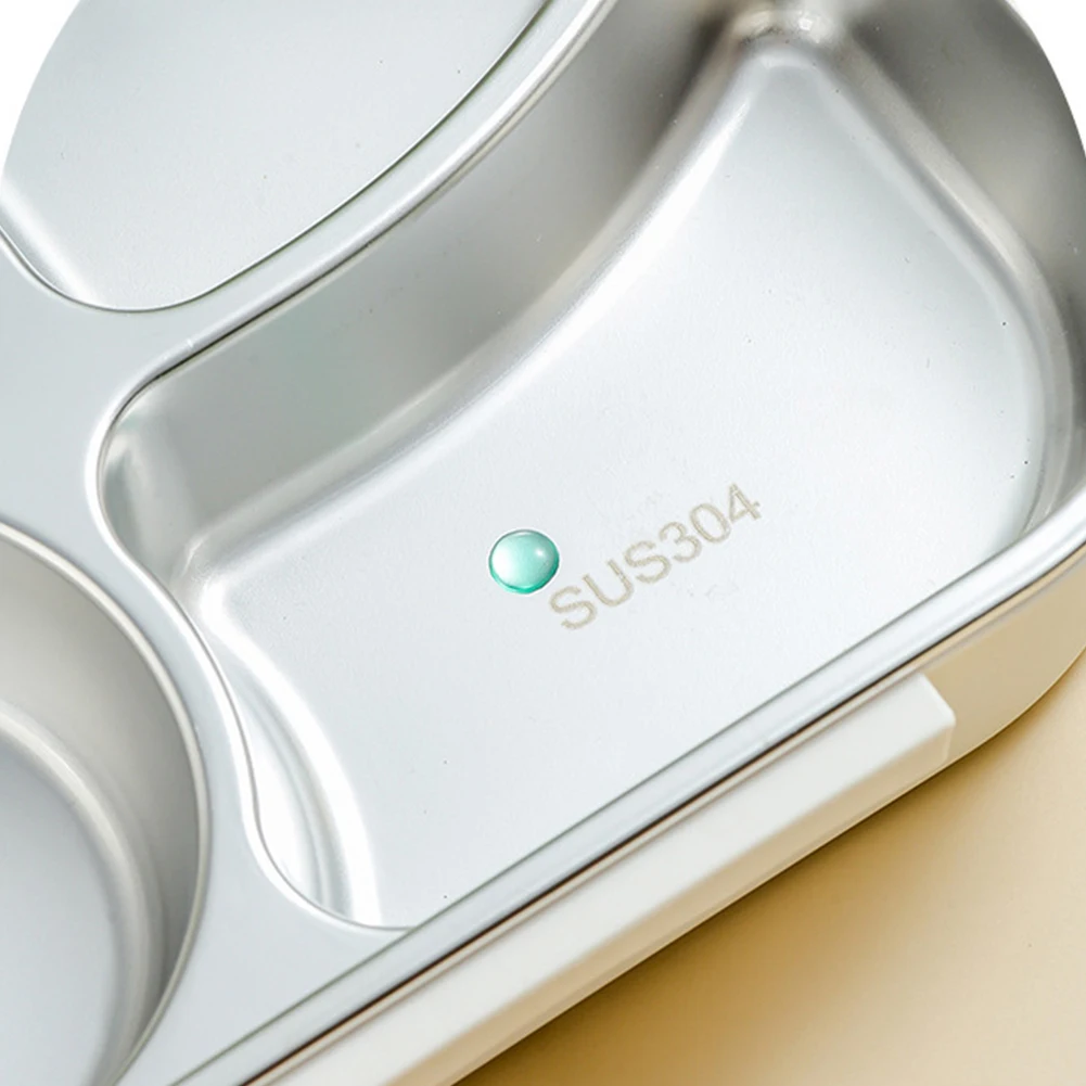 

Stainless Steel Thermal Lunch Box Microwave Safe 2/4/5 Grids Portable Food Container with Cutlery Set Panda for Adults Kids