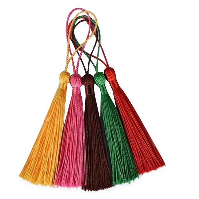 32PCS Mixed Color 7cm Hanging Rope Silk Tassels for DIY Curtain Embellishment