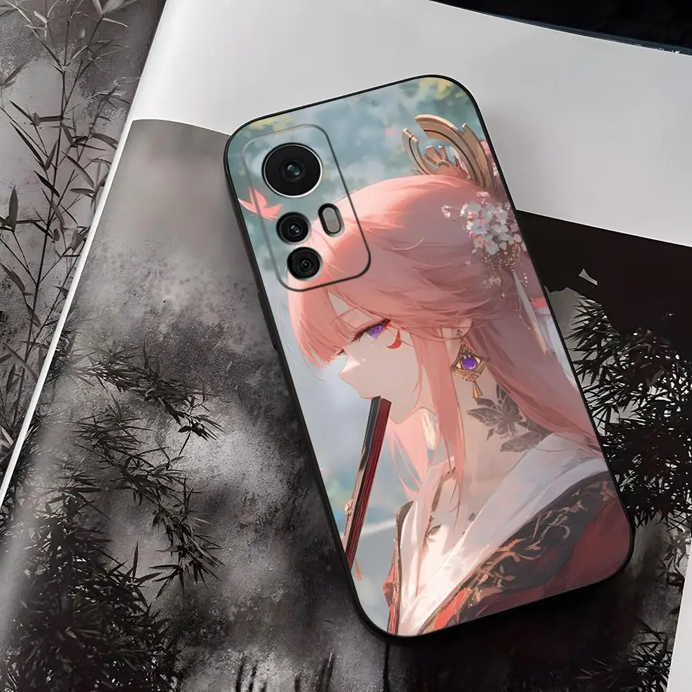 Genshin Impact Kiss Fan Phone Case for Xiaomi 14 12 11T 13 Lite Ultra Redmi Note 12 10 Pro POCO F4 F5 X5 Pro Shell Coque