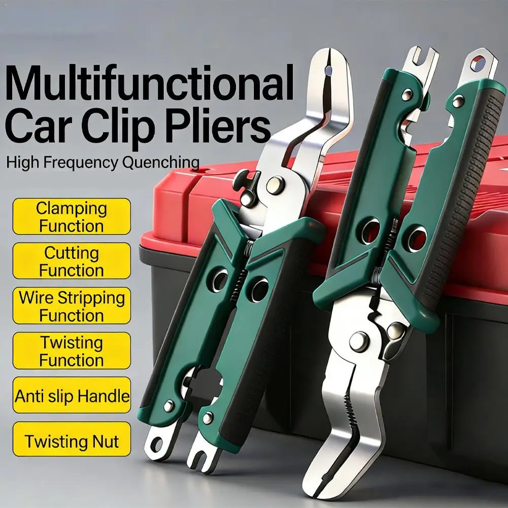 Auto Panel Clip Removal Pliers V Shape Precision Ergonomic Disassembly Gadget Clip Remover Tool Multi-functional Car Clip Plier