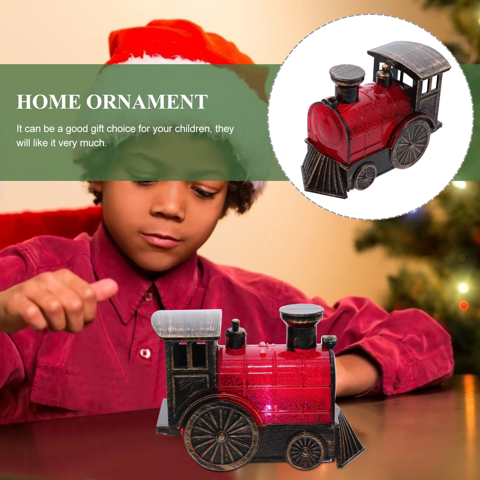 

Xmas Train Model LED Night Light Decor Christmas Holiday Decoration Child Kids Decorations