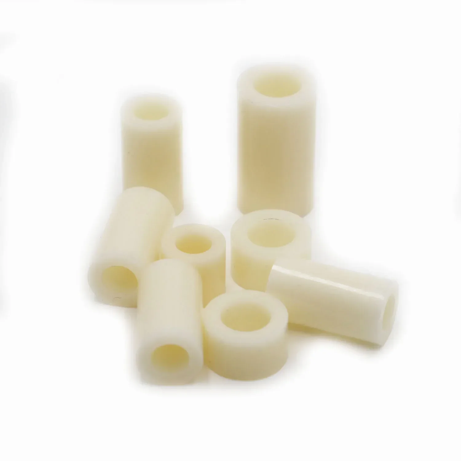 White Nylon Non-Threaded Spacer ABS Round Hollow support column  Standoff Washer PCB Board Screw Bolt M3 M4 M5 M6 M8 OD7mm-14mm